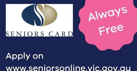 seniors card victoria login